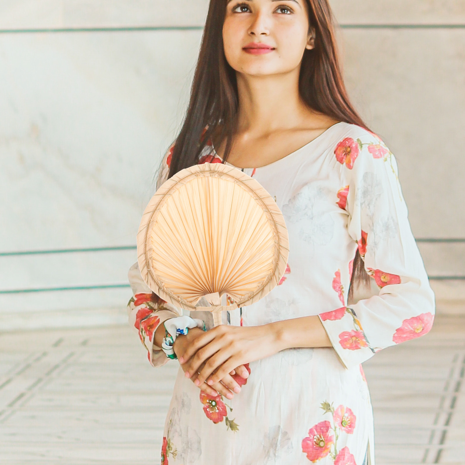 Dried Palm Leaf Hand Fan Chine - Palm Leaf Dried ulasan dan harga